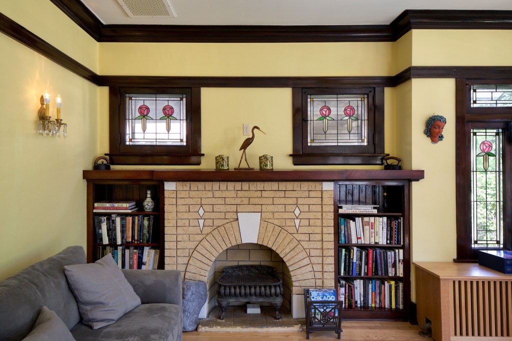 Classic Craftsman Style Arched Fireplace Your Historic House