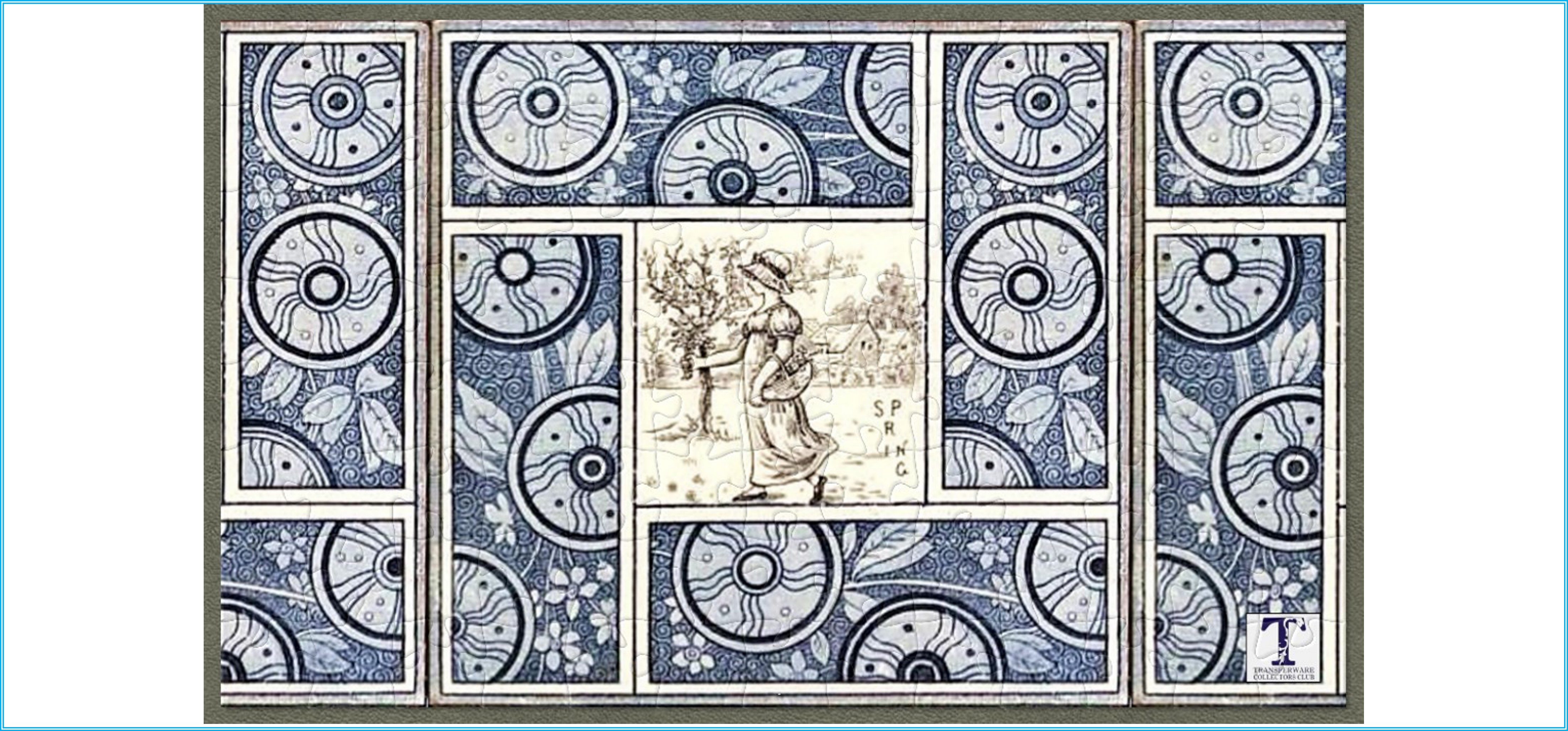 This Week's Puzzle ~ Kate Greenaway “Spring” Tile - Your Historic House